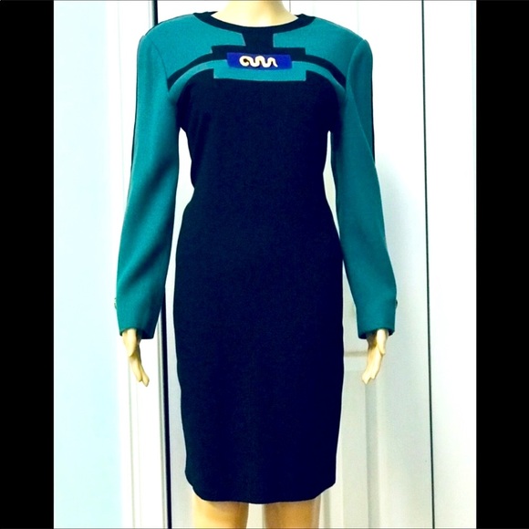 Vintage Steve fabrikant wool dress size 4 - Picture 3 of 8